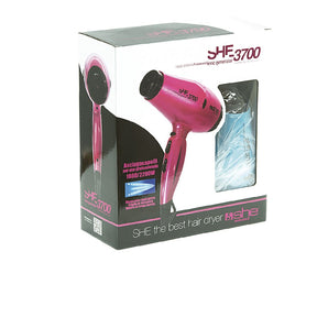 SHE 3700 - Secador de pelo compacto de cerámica y turmalina