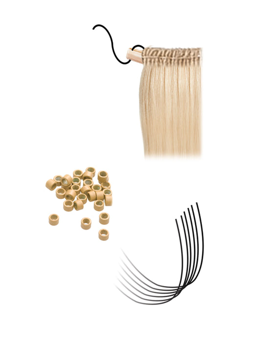 DONNA/L Tupé de cabello natural liso.