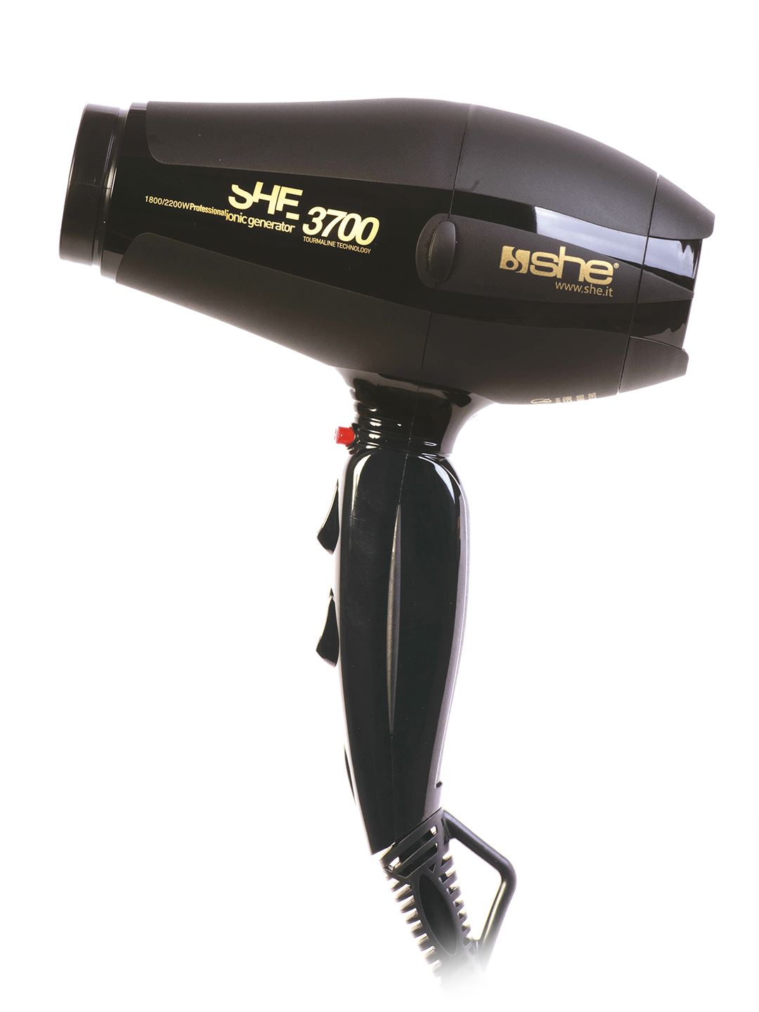 SHE 3700 - Secador de pelo compacto de cerámica y turmalina