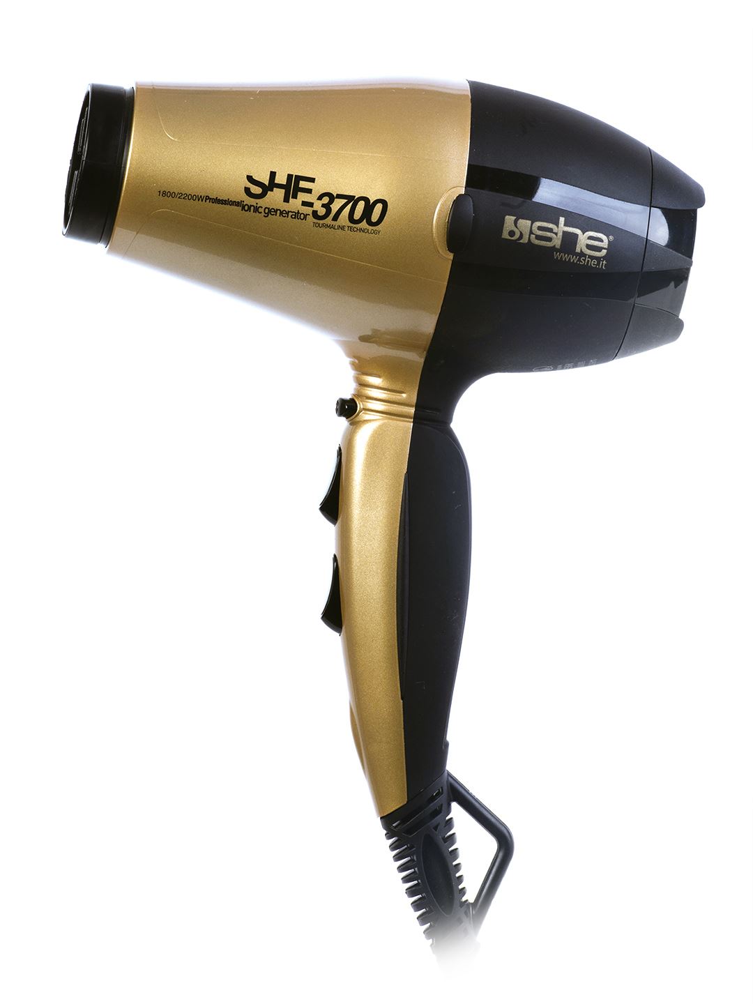 SHE 3700 - Secador de pelo compacto de cerámica y turmalina