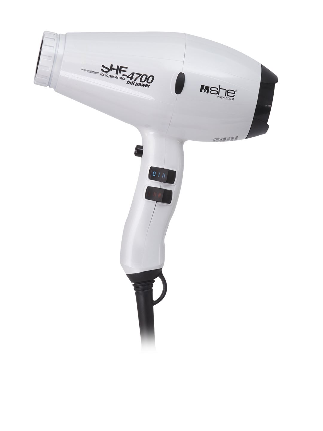 SHE 4700 – Secador de pelo ultraligero