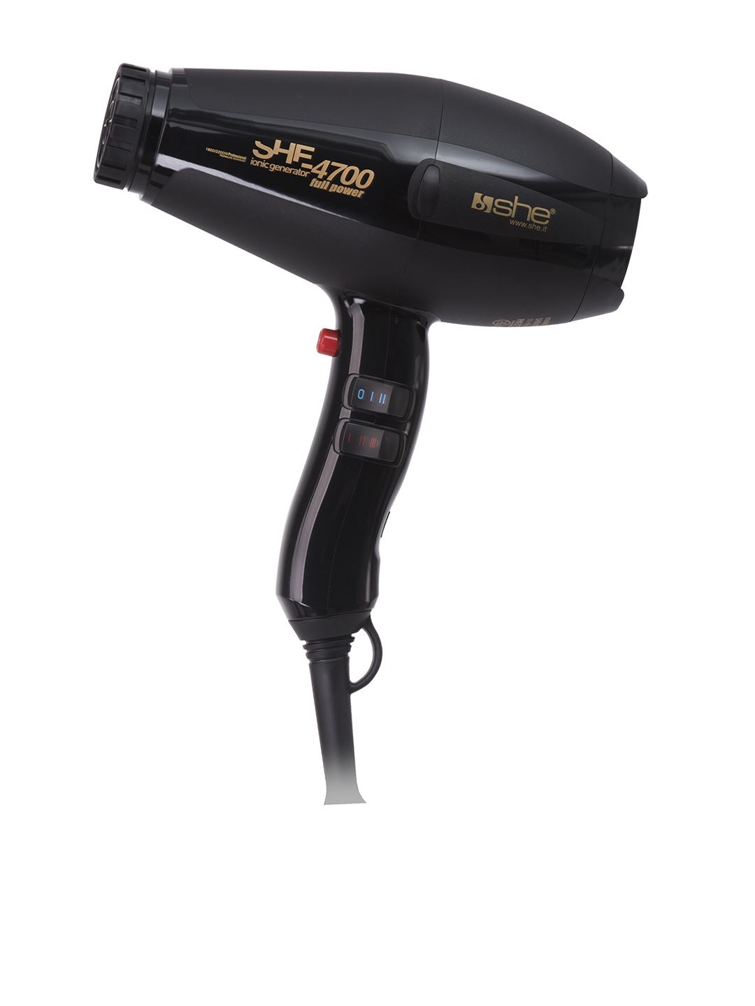 SHE 4700 – Secador de pelo ultraligero