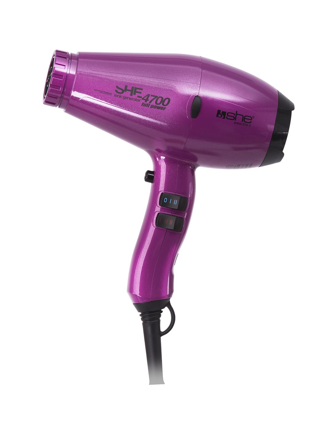 SHE 4700 – Secador de pelo ultraligero